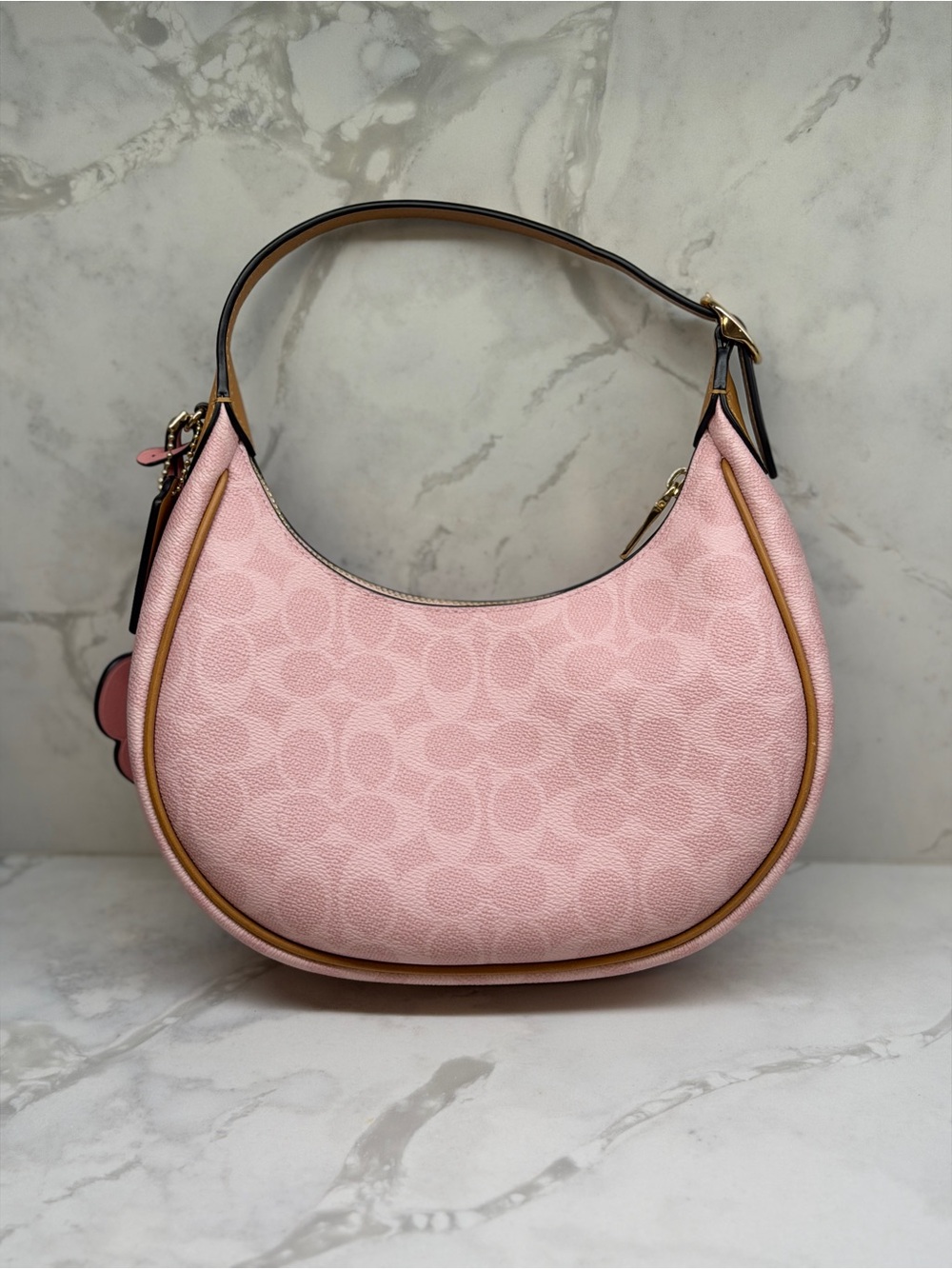 Coach Emily Shoulder Bag in Powder Pink - Picture 2 of 7